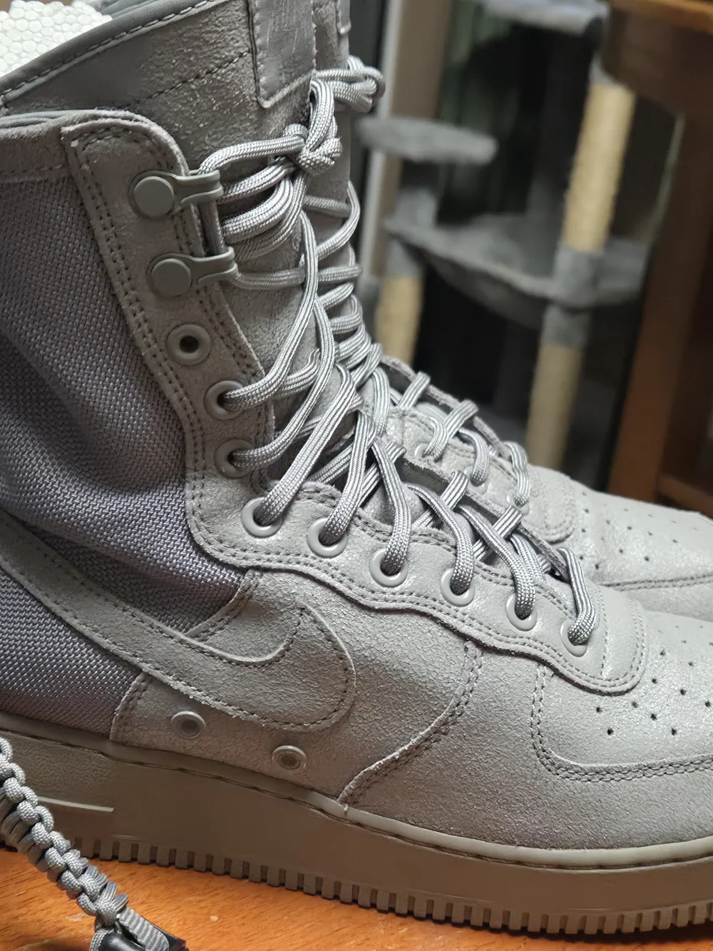 Nike Men's Special Fields High-Top Tactical Boot in Gray